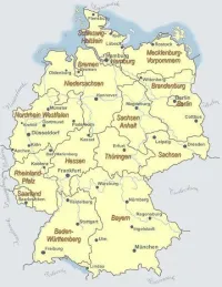 Die übersichtliche Deutschlandkarte verdeutlicht die Vielfalt dieses Landes