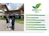 GreenSign Zertifizierung Der Birkenhof Spa & Genussresort, Maximilian Dielitz (InfraCert Auditor) und Lukas Obendorfer (Inhaber Der Birkenhof) / Bildquelle: InfraCert GmbH