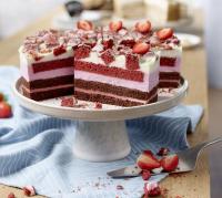 Strawberry Crunch Torte