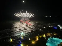 Feuerwerk auf der neuen Maritim Seebrücke Timmendorfer Strand